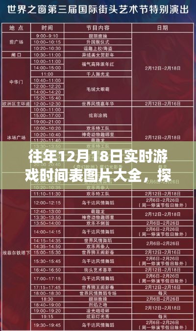 歷年12月18日實時游戲時間表全景展示，探秘小巷深處的游戲時光館圖片大全