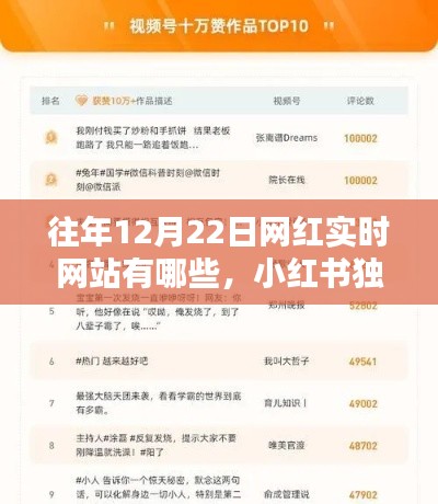 獨(dú)家揭秘，往年12月22日網(wǎng)紅實(shí)時(shí)網(wǎng)站TOP榜單，小紅書一網(wǎng)打盡！
