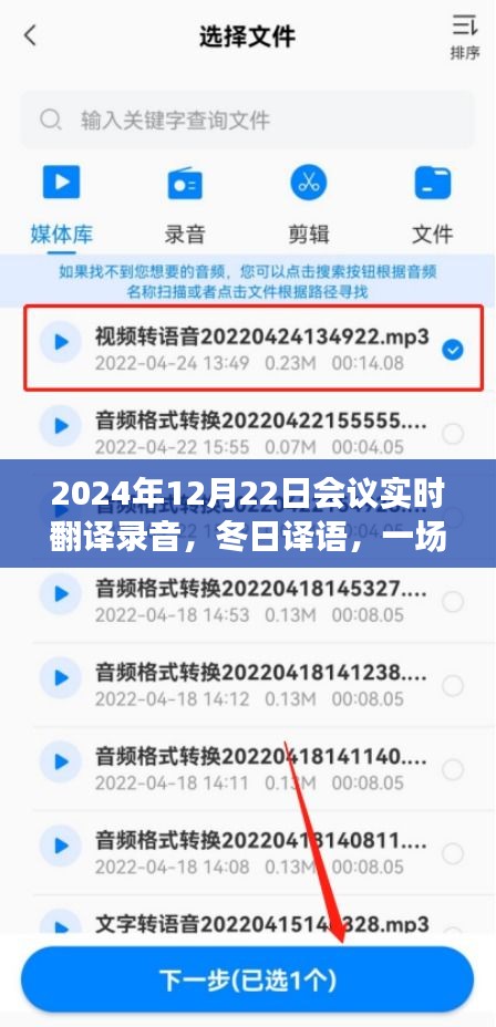 跨越語(yǔ)言的暖心交流，冬日譯語(yǔ)——2024年會(huì)議實(shí)時(shí)翻譯錄音紀(jì)實(shí)
