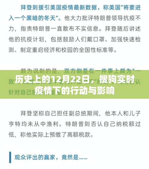 搜狗實時疫情行動影響回顧，歷史上的12月22日