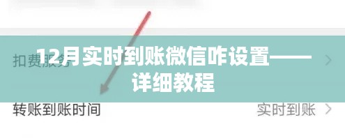 微信實(shí)時(shí)到賬設(shè)置教程，12月最新指南