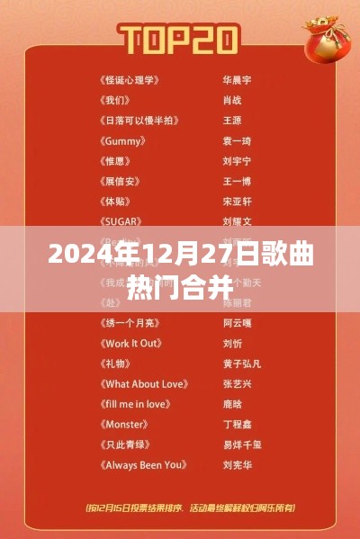 2024年熱門歌曲大集合，精選推薦
