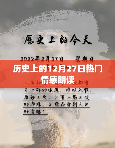 歷史上的情感朗讀盛宴，12月27日的情感之聲