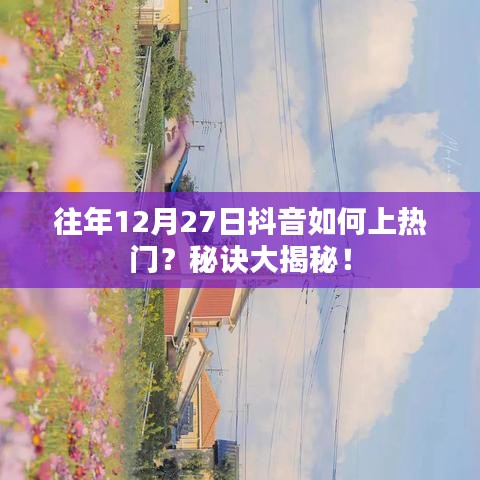抖音上熱門(mén)秘訣揭秘，如何抓住往年年末流量高峰？