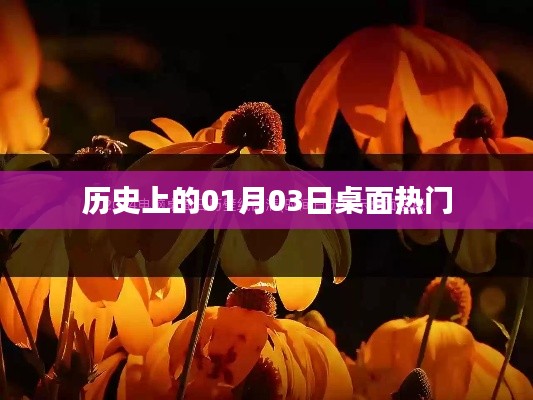 歷史上的大事件，一月三日桌面熱門回顧