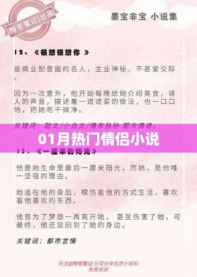 熱門(mén)情侶小說(shuō)推薦，甜蜜愛(ài)情故事不容錯(cuò)過(guò)