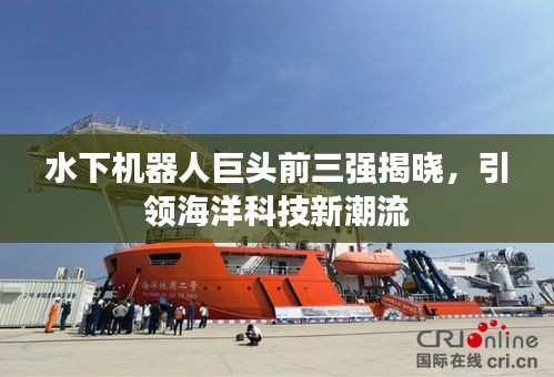 水下機器人巨頭前三強揭曉，引領(lǐng)海洋科技新潮流