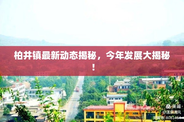 柏井鎮(zhèn)最新動(dòng)態(tài)揭秘，今年發(fā)展大揭秘！