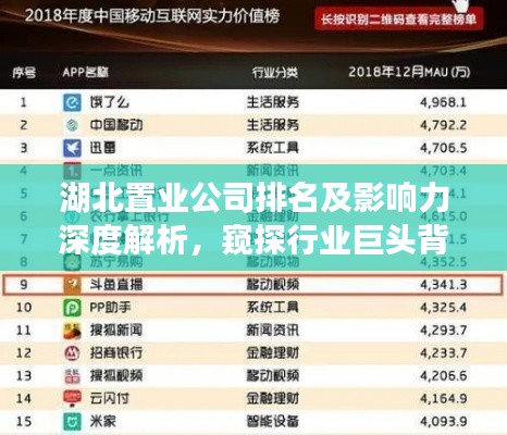 湖北置業(yè)公司排名及影響力深度解析，窺探行業(yè)巨頭背后的力量