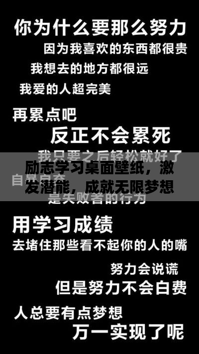 勵志學(xué)習(xí)桌面壁紙，激發(fā)潛能，成就無限夢想！