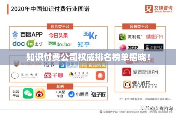 知識(shí)付費(fèi)公司權(quán)威排名榜單揭曉！