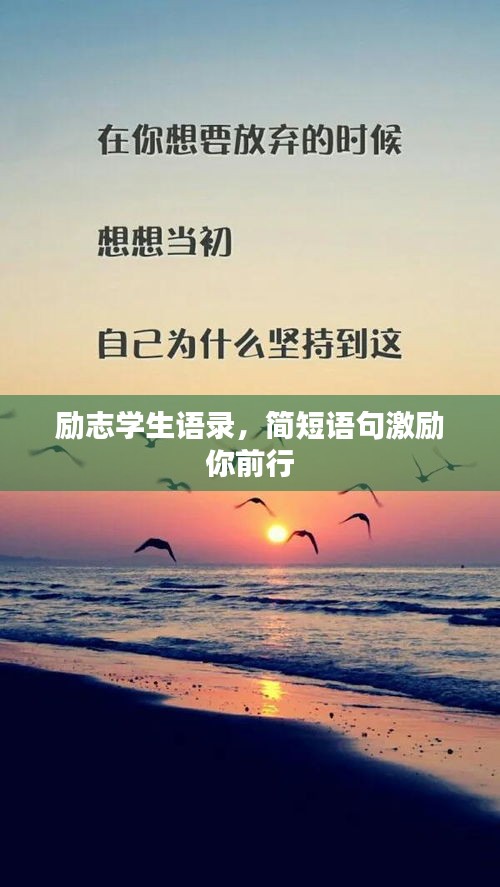勵(lì)志學(xué)生語錄，簡短語句激勵(lì)你前行