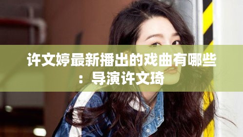 許文婷最新播出的戲曲有哪些：導(dǎo)演許文琦 