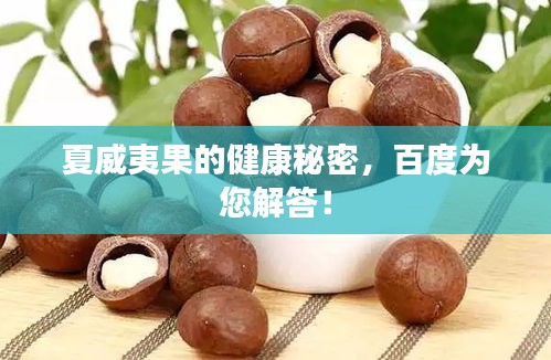 夏威夷果的健康秘密，百度為您解答！