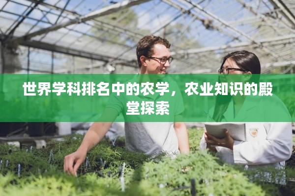 世界學(xué)科排名中的農(nóng)學(xué)，農(nóng)業(yè)知識(shí)的殿堂探索