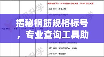 揭秘鋼筋規(guī)格標號，專業(yè)查詢工具助你輕松掌握鋼筋知識