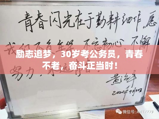 勵志追夢，30歲考公務員，青春不老，奮斗正當時！