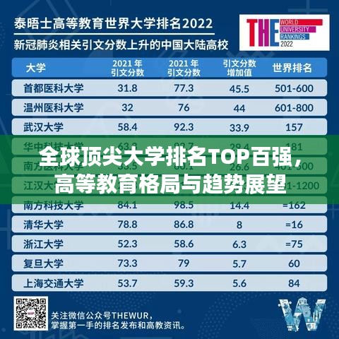 全球頂尖大學(xué)排名TOP百強，高等教育格局與趨勢展望
