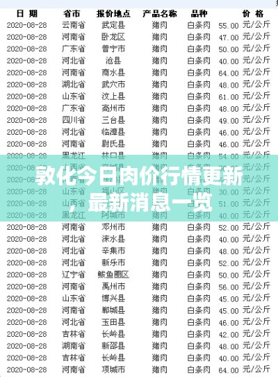 敦化今日肉價行情更新，最新消息一覽