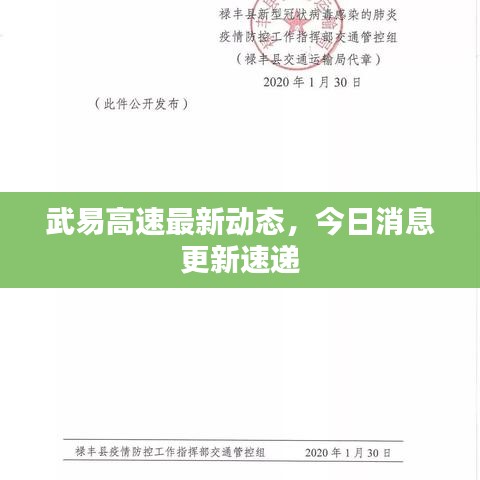 武易高速最新動(dòng)態(tài)，今日消息更新速遞