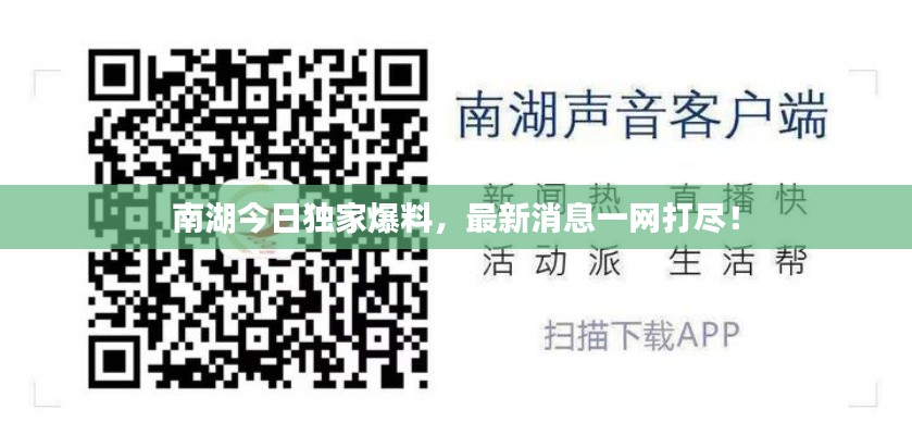 南湖今日獨家爆料，最新消息一網(wǎng)打盡！