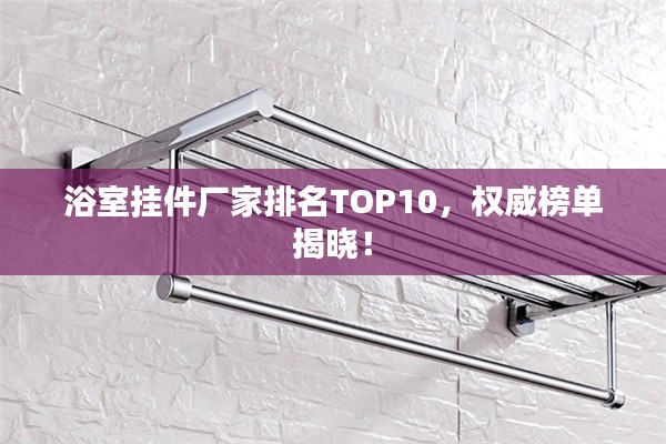 浴室掛件廠家排名TOP10，權(quán)威榜單揭曉！