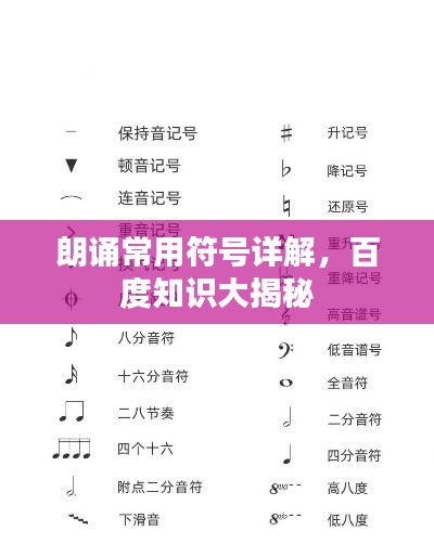 朗誦常用符號詳解，百度知識大揭秘