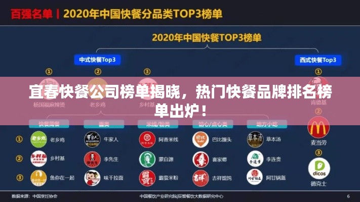 宜春快餐公司榜單揭曉，熱門快餐品牌排名榜單出爐！