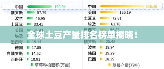 全球土豆產(chǎn)量排名榜單揭曉！
