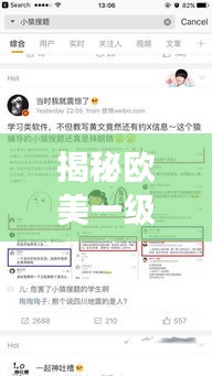 揭秘歐美一級涉黃現(xiàn)象，深度探討與百度搜索結(jié)果解析
