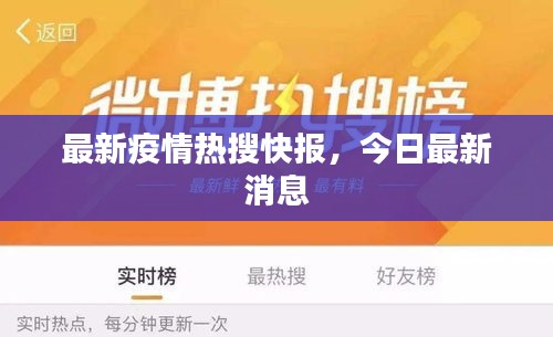 最新疫情熱搜快報，今日最新消息