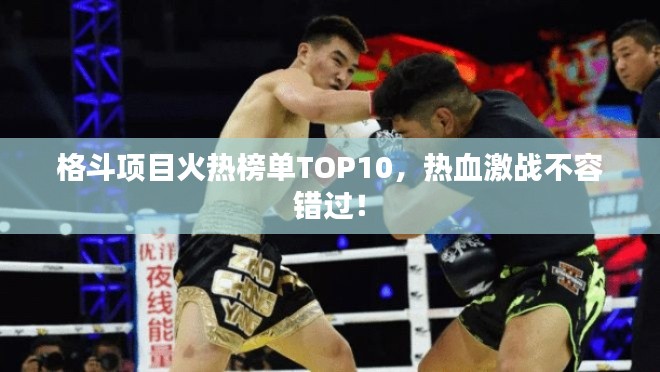 格斗項(xiàng)目火熱榜單TOP10，熱血激戰(zhàn)不容錯(cuò)過(guò)！
