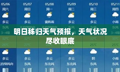 明日秭歸天氣預(yù)報，天氣狀況盡收眼底