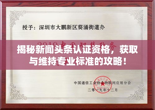 揭秘新聞?lì)^條認(rèn)證資格，獲取與維持專業(yè)標(biāo)準(zhǔn)的攻略！