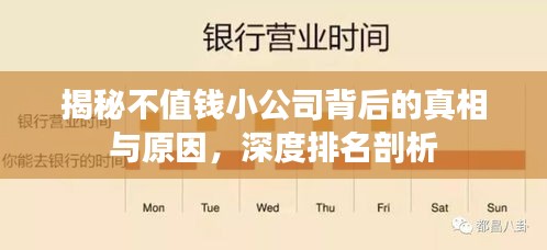 揭秘不值錢小公司背后的真相與原因，深度排名剖析
