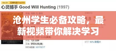 滄州學(xué)生必備攻略，最新視頻帶你解決學(xué)習(xí)與生活全方位難題