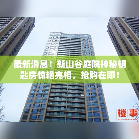 最新消息！新山谷庭院神秘鑰匙房驚艷亮相，搶購在即！