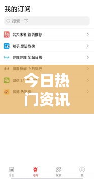今日熱門資訊，最新消息一網(wǎng)打盡