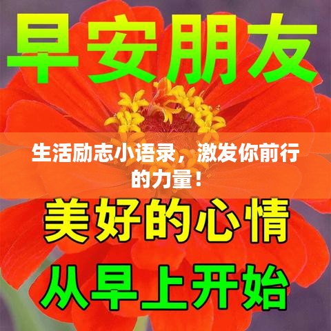 生活勵(lì)志小語錄，激發(fā)你前行的力量！