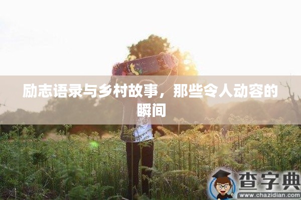 勵志語錄與鄉(xiāng)村故事，那些令人動容的瞬間