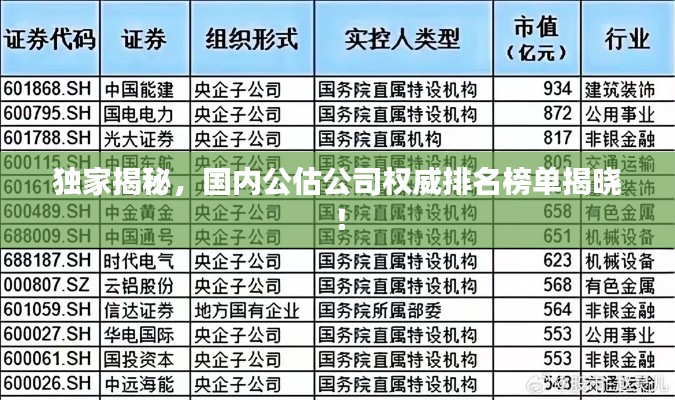 獨家揭秘，國內(nèi)公估公司權(quán)威排名榜單揭曉！