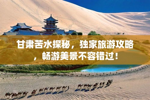 甘肅苦水探秘，獨家旅游攻略，暢游美景不容錯過！
