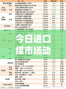 今日進(jìn)口煤市場動態(tài)，最新消息新聞速遞