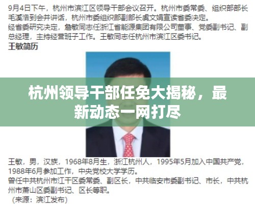 杭州領導干部任免大揭秘，最新動態(tài)一網(wǎng)打盡