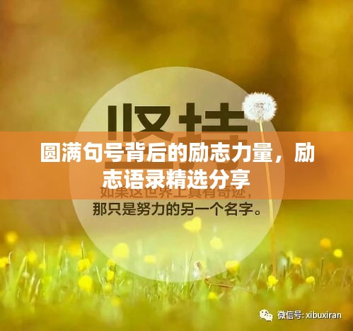 圓滿句號(hào)背后的勵(lì)志力量，勵(lì)志語錄精選分享