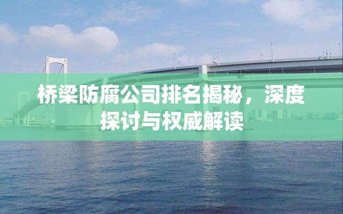 橋梁防腐公司排名揭秘，深度探討與權(quán)威解讀