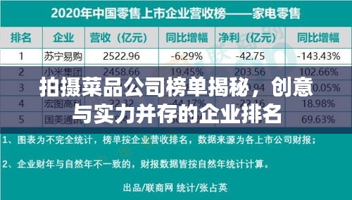 拍攝菜品公司榜單揭秘，創(chuàng)意與實力并存的企業(yè)排名