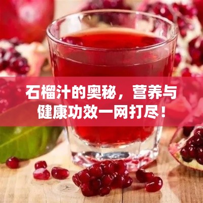 石榴汁的奧秘，營養(yǎng)與健康功效一網(wǎng)打盡！