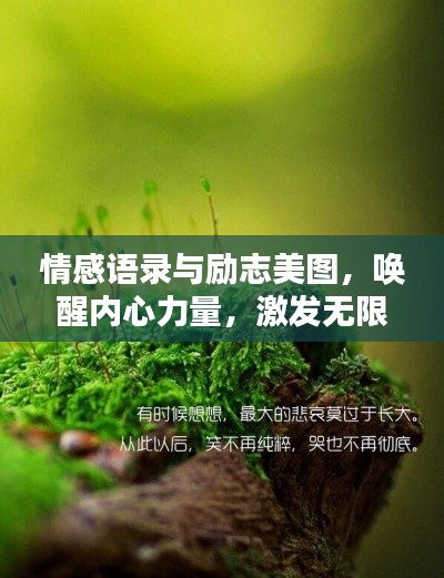情感語錄與勵志美圖，喚醒內(nèi)心力量，激發(fā)無限潛能