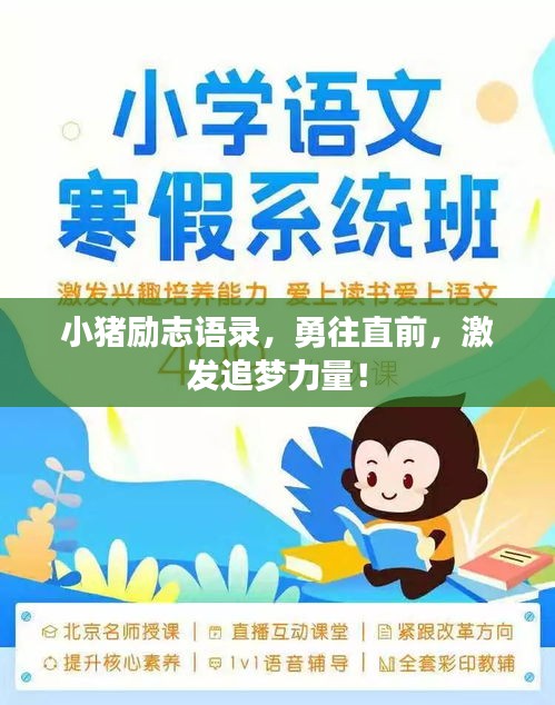 小豬勵(lì)志語錄，勇往直前，激發(fā)追夢(mèng)力量！